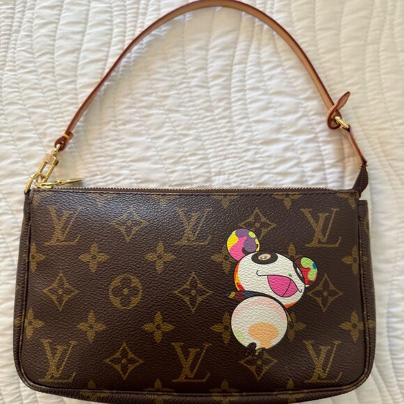 Louis Vuitton Monogram Panda Takashi Murakami Pochette Accessories - Picture 2 of 10